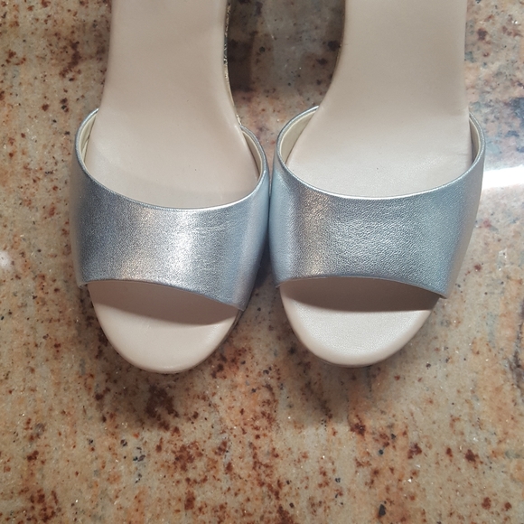 Karl Lagerfeld carin wedge silver sandal - Picture 7 of 8